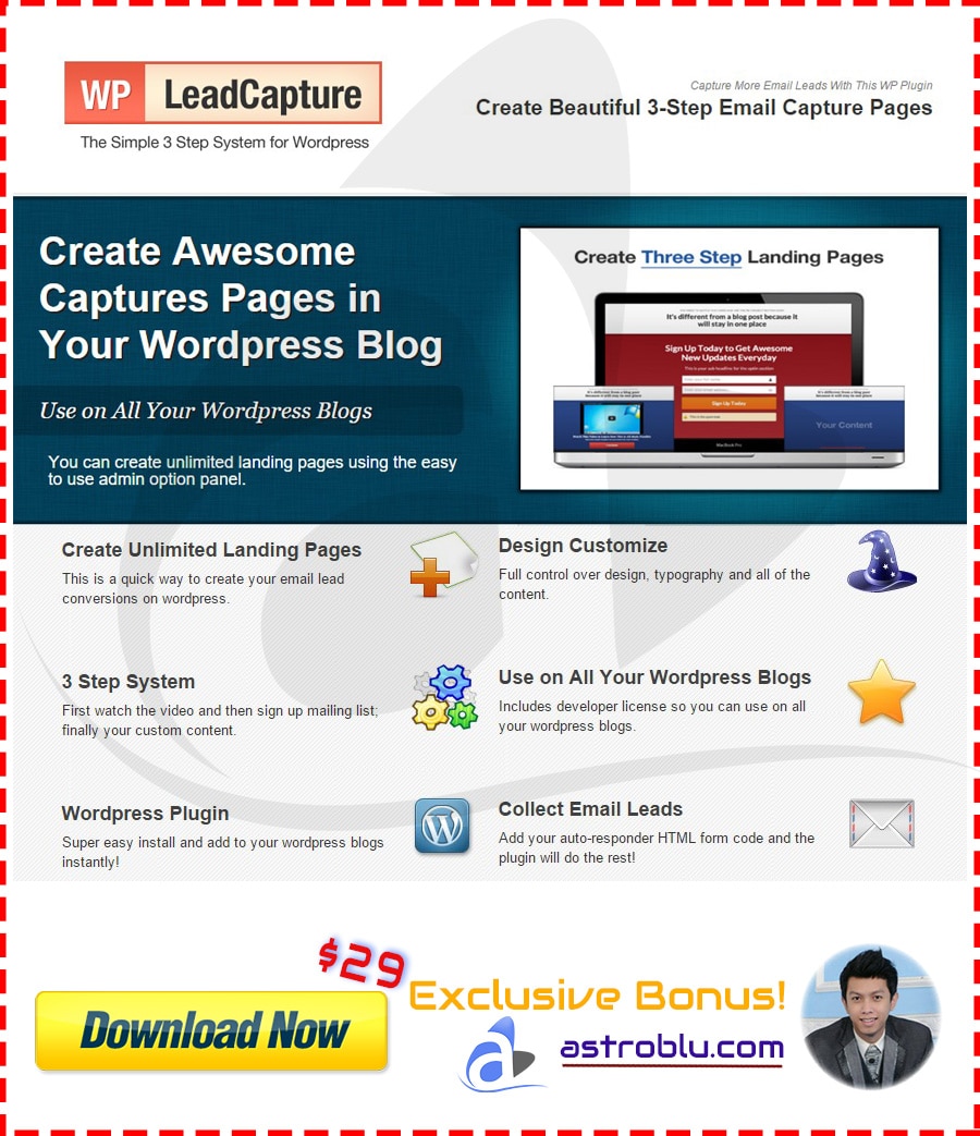 Exclusive Bonus Facebook Lead Capture Plugin