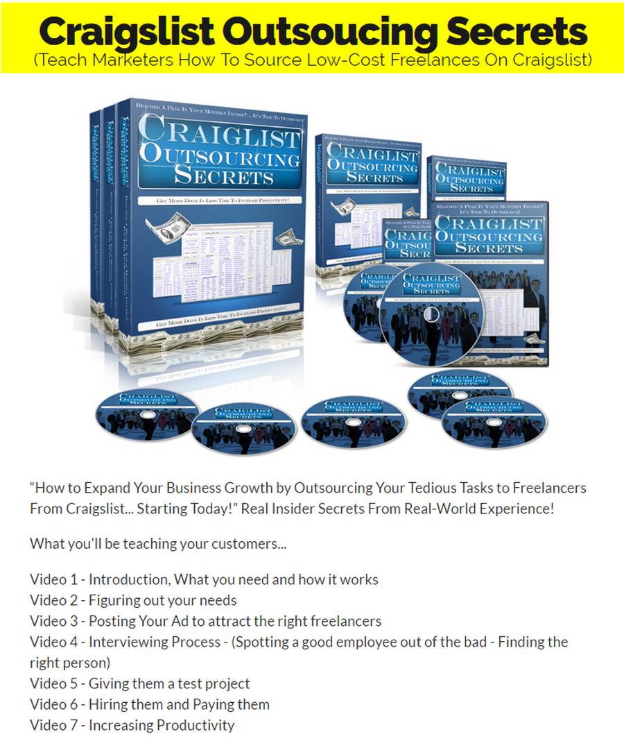 Exclusive Bonus Craigslist Outsourcing Secrets [Course]